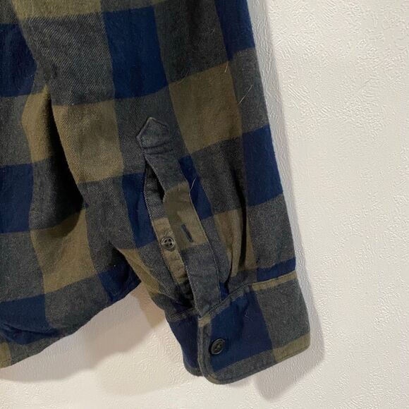 Abercrombie & Fitch Soft Flannel Shirt Men’s Large – Plaid Long Sleeve Button Do - Picture 6 of 6